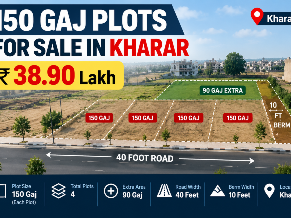 150 Gaj Plot for Sale in Kharar – ₹39.90 Lakh